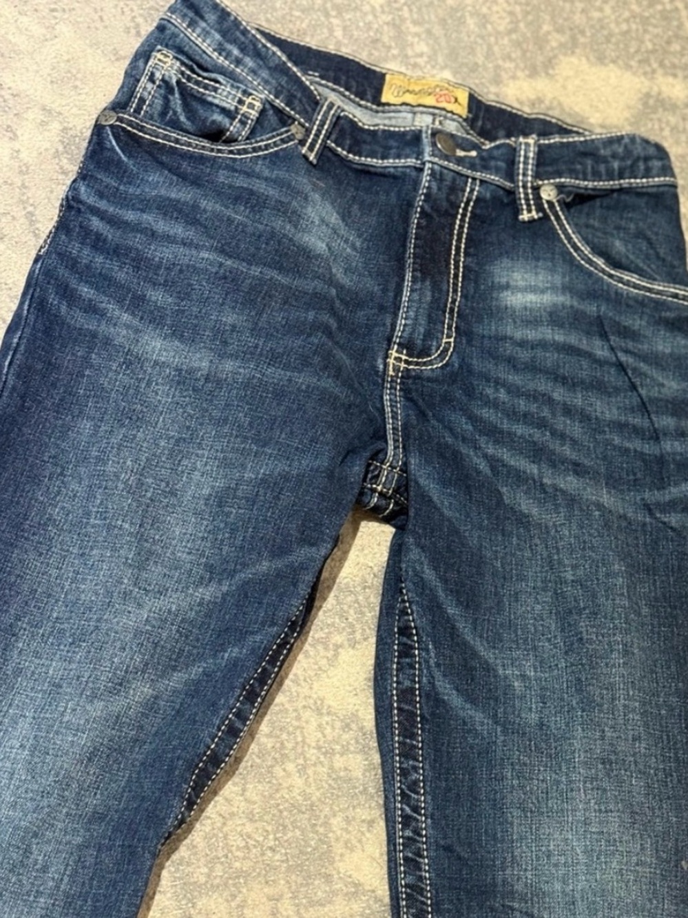 Wrangler 20X Indigo 18 Slim Blue Straight Jeans - Picture 2 of 7